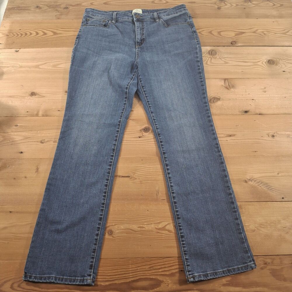 St Johns Bay Jeans Straight Leg Size 14 Womens